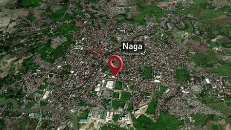 Naga City satellite map .